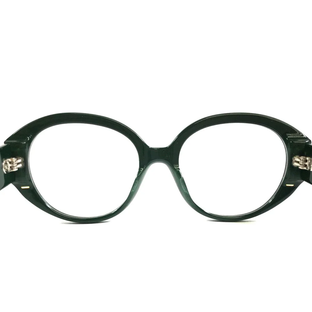 Alfred Kerbs Eyeglasses Frames AURORA GR Green Silver Round Full Rim 54-19-140